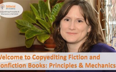 Tour of Copyediting Fiction and Nonfiction Books: Principles & Mechanics