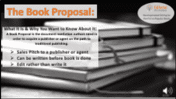 slide from module 3 about book proposals