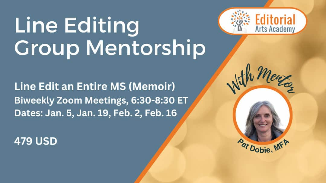 banner for Copyediting Group Mentorship - Historical Fiction