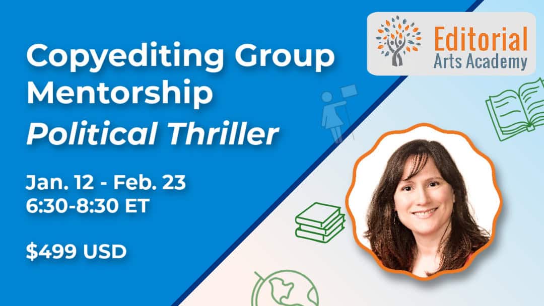 banner for Copyediting Group Mentorship - Historical Fiction
